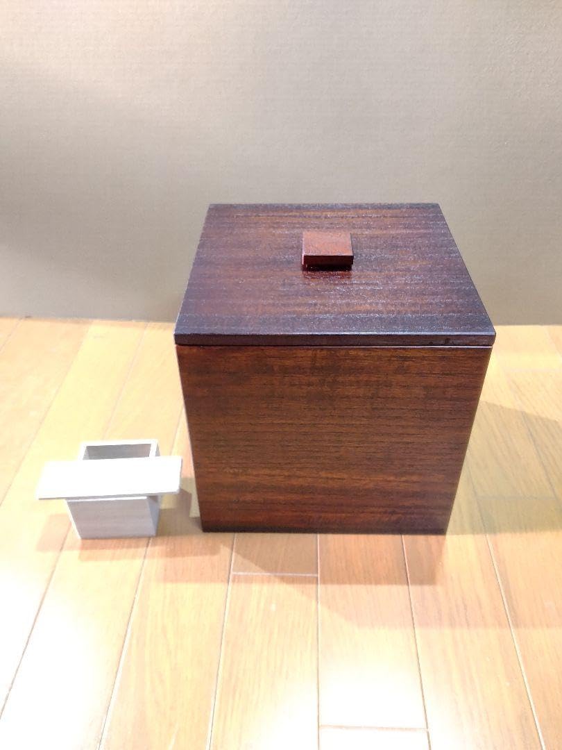 Amazon.co.jp: 漆塗り 桐米櫃(こめびつ) 5キロ用 升&すりきり板付き